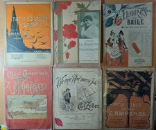 lotto 24 spartiti musicali d'epoca Originali