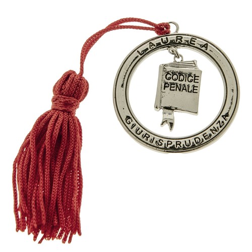 Ciondolo tondo laurea - tondo,