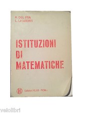 ISTITUZIONI DI MATEMATICHE -