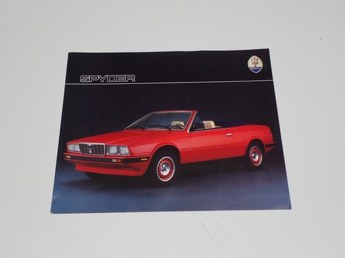 Maserati spider brochure - maserati,