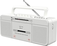 Lettore di cassette retrò WTB-795 con radio stereo USB/Bluetooth/AM/FM MP3