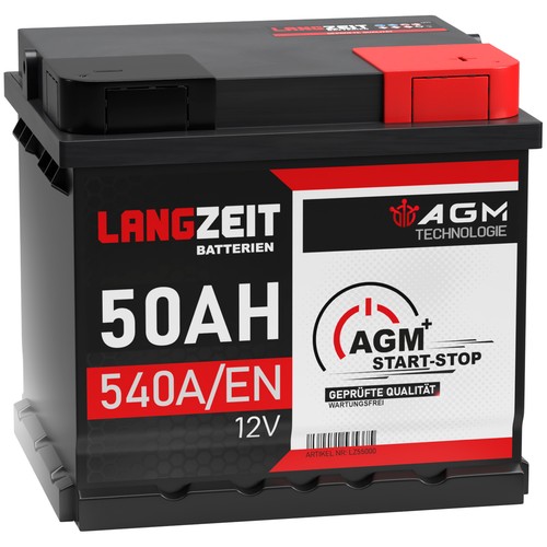 Batteria auto 50ah - 12v, 540a