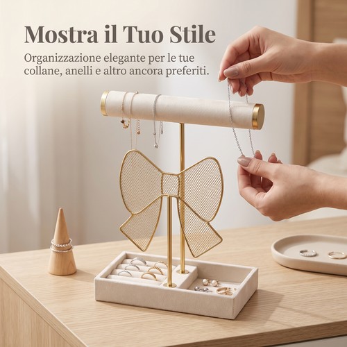 Espositore gioielli velluto - gioielli, in