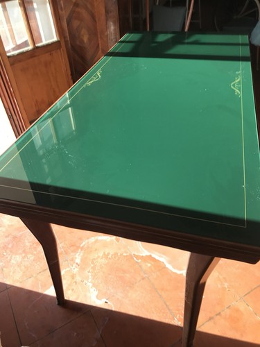 Tavolo vetro verde con - in,