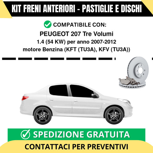 Kit freni anteriori - kit,
