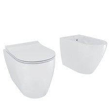 Coppia sanitari filomuro vaso