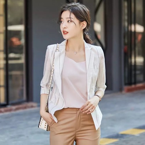 Blazer donna elegante bianco - elegante,