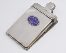 Waterman 1930s heavy & large metal desk memo-pad RARE RARE