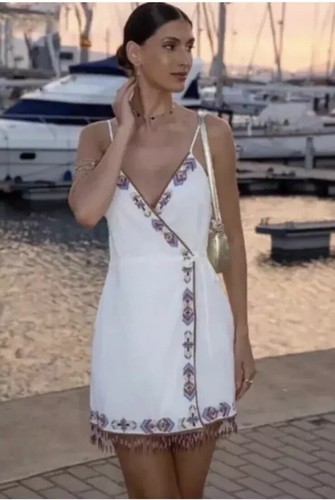 Zara mini abito bianco - zara,