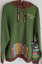 Felpa con cappuccio L RARA Loungefly Bookshop One More Chapter pullover BAM felpa libri