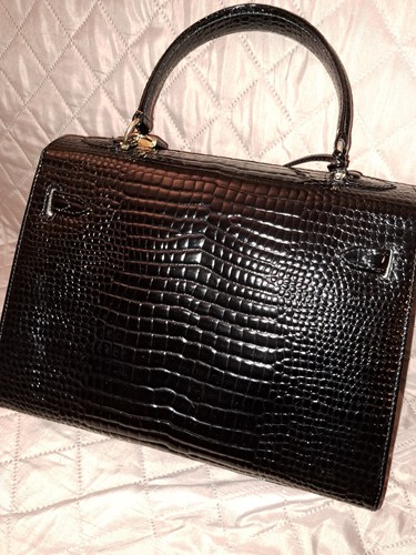 Borsa coccodrillo con - coccodrillo,