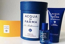 Set di 7 Acqua di Parma Blu Mediterraneo: 5 ml+Body Lotion o Shower Gel