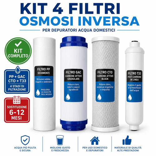 Kit filtri osmosi inversa - kit,