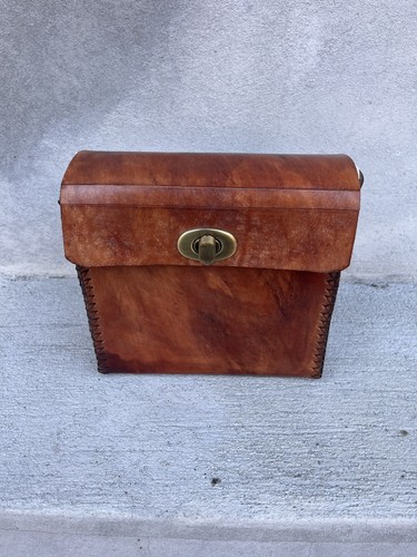 Borsa cuoio moto custom cafe - borsa,
