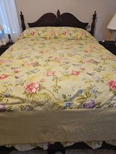 Vtg. Comforter+Quilt+Bedskirt