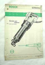 BROCHURE MARTELLO PNEUMATICO ELETTROUTENSILI BOSCH EDILIZIA MURATORE VINTAGE