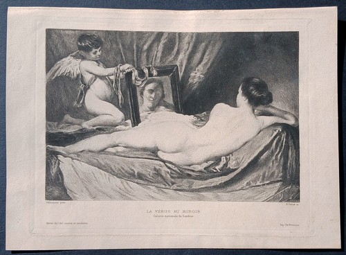 Stampa antica venere rokeby - antica,