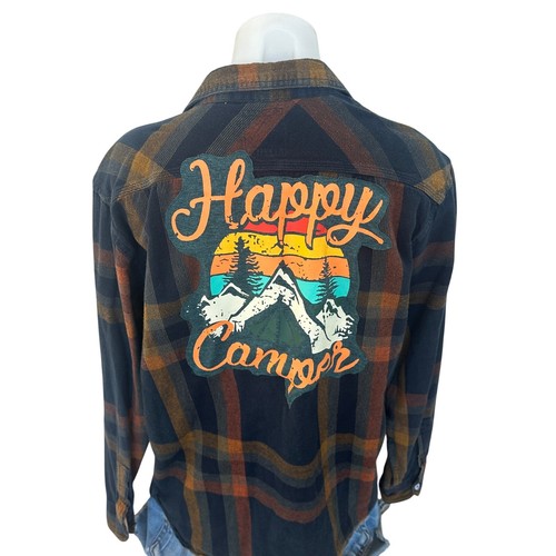 Camicia happy camper plaid - happy,