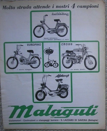 Moto malaguti produzione 1969 - produzione,