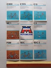 Motobecane modelli biciclette corsa viaggio anni 70 depliant originale italiano