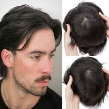 Toupee Uomo 100% Capelli Umani