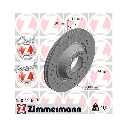 Disco freno zimmermann - freno,