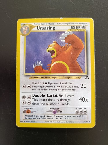 Ursaring neo discovery - ursaring, 34/75