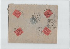 14315 GAZZETTA LIVORNESE ETELEGRAFO LIVORNO X GENOVA - RACCOMANDATA  4 DE LA RUE