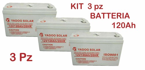 Kit batteria 120ah - batteria, 12v