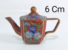 Teiera cinese cloisonne H. 6
