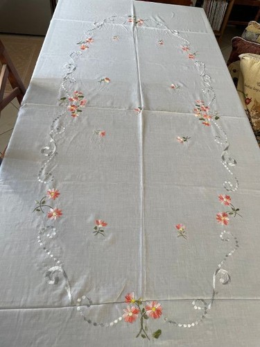 Tovaglia vintage bianca - tovaglia,