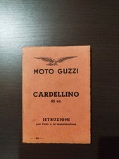 Moto Guzzi Cardellino 65_ Manuale Uso E Manutenzione_Edizione 1955_ Buono