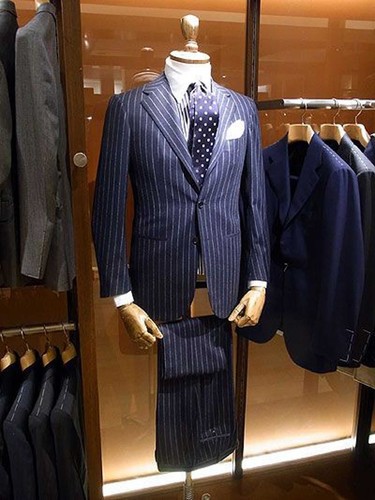Uomo blu navy righe - uomo, abiti