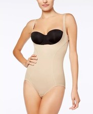 Body Brifer Maidenform Open Bust Shapewear Ultimate Slimmer WYOB beige