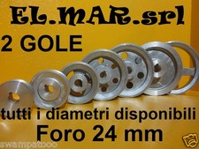 Puleggia Foro 24 mm 2 gole Sez. A TUTTI I DIAMETRI Motore elettrico 