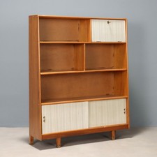 Mobile Libreria Vintage Legno con Ribalta Design Italia Anni 60 Originale