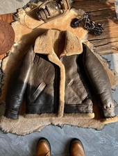 Cappotto uomo invernale vera pelle montone naturale giacca shearling lana spessa