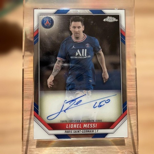 Autografo topps chrome - autografo, messi