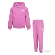 Tuta Nike bambina completa set due pezzi girls felpa e pantalone tempo libero