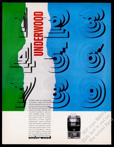 1963 olivetti underwood - 1963,