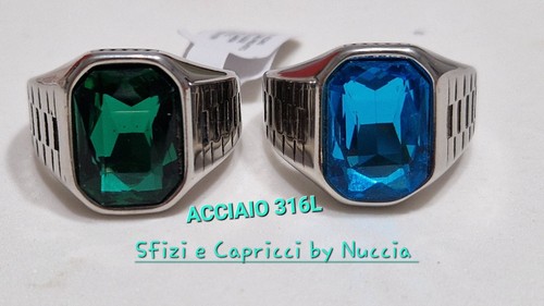 Anello acciaio 316l con - anello, in