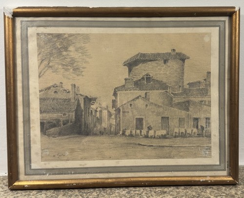 Disegno antico carboncino - disegno, a