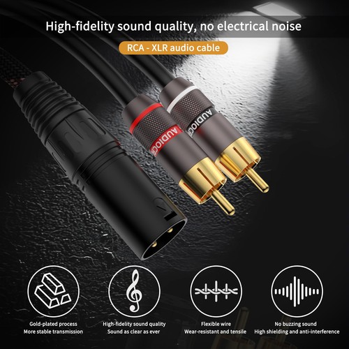 Xlr rca splitter cable - xlr,