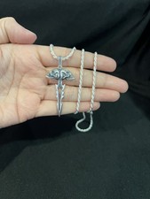 Ciondolo biker spada teschi