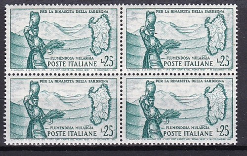 Italia 1958 quartina 826 - n.,