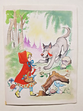 Mario Fantoni: CAPPUCCETTO ROSSO, bozzetto di copertina favole Malipiero 1979