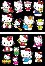 KIT 16 ADESIVI HELLO KITTY