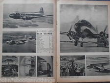 1949 SAAB SCANDIA AIRLINES AEREO DI LINEA ANNI 40 DATI TECNICI AVIAZIONE KLM