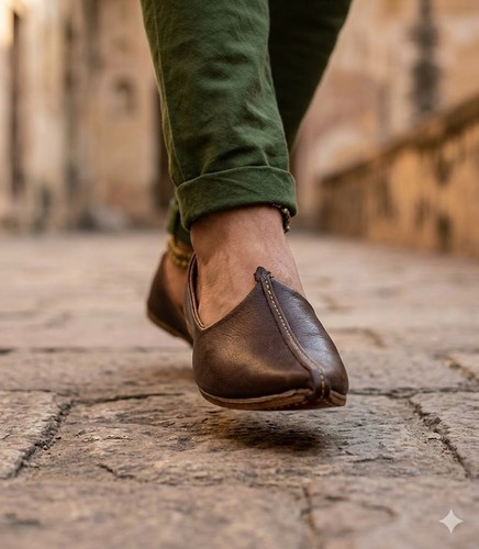 Scarpe indiane fatte - , mano
