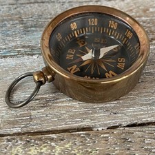 Bussola tascabile in ottone